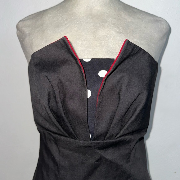 Vintage Union Made Striped & Polka Dotted Mini Dress - Picture 4 of 15